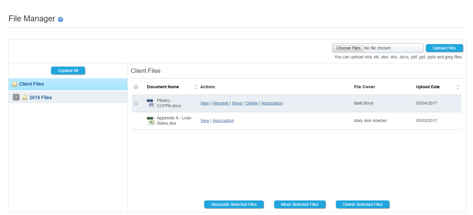 ComplySight File Manager